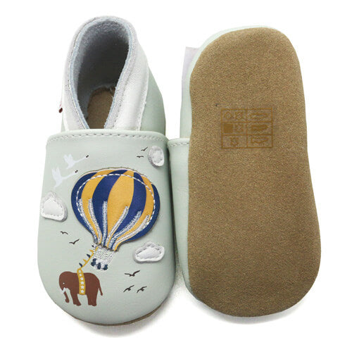 Leather slippers