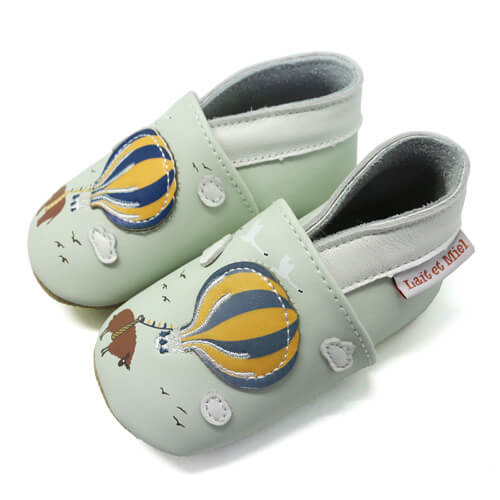 Leather slippers