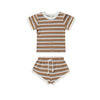 Summer suit with short sleeves
