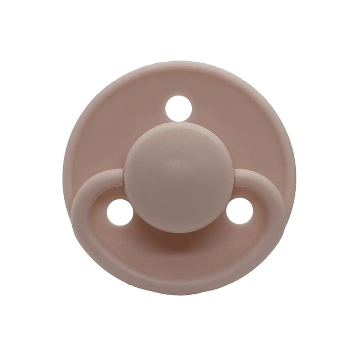 Round latex pacifier