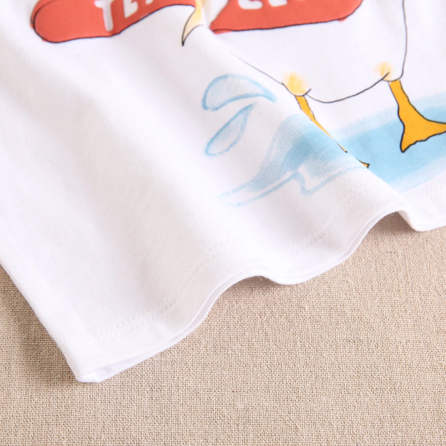 White and duck t-shirt