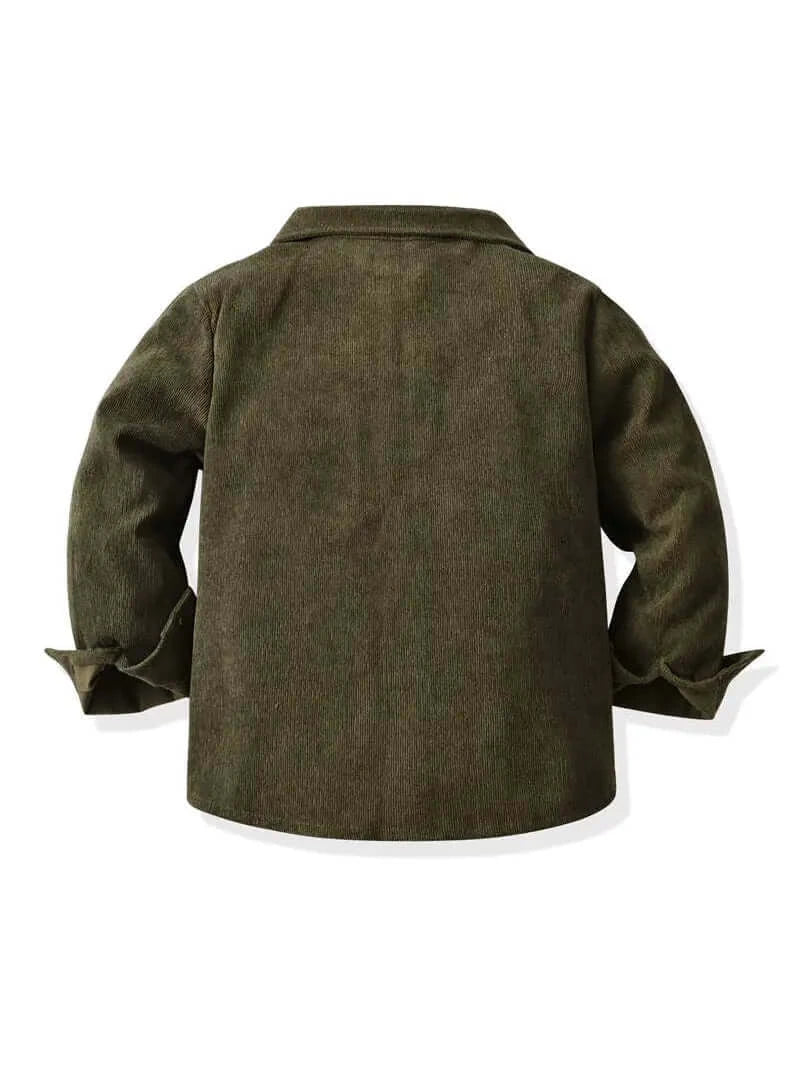 Camicia verde in Velluto - Hebi