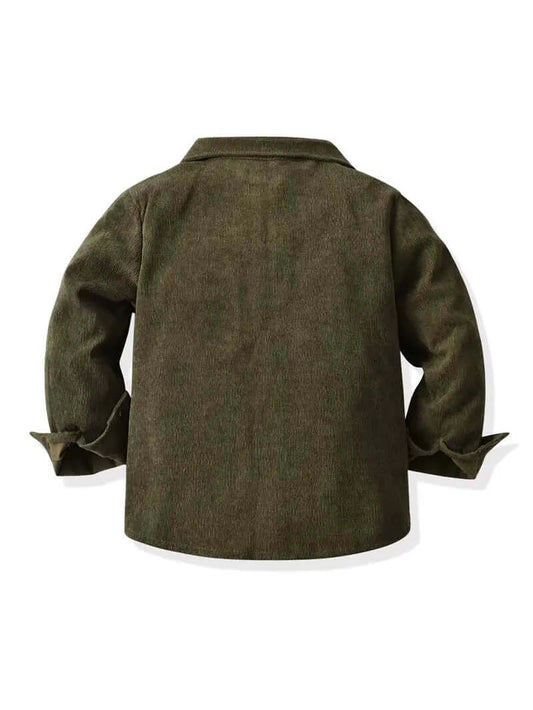 Camicia verde in Velluto - Hebi
