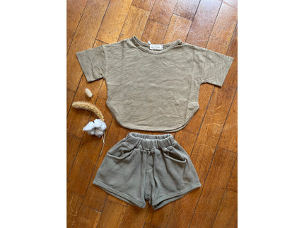 Military green summer suit