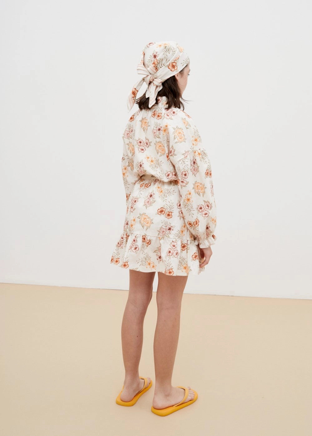 Camicia bambina a fiori