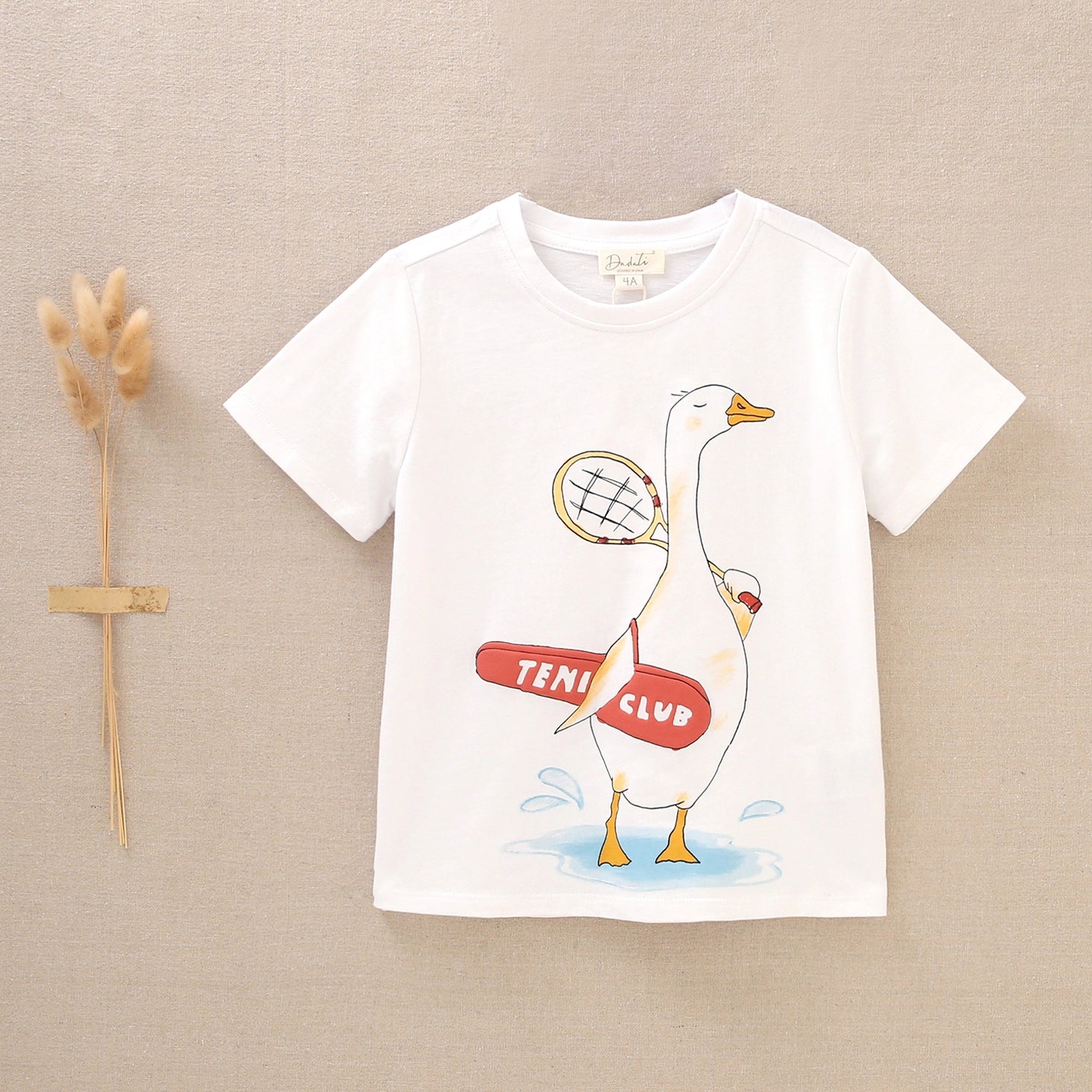 White and duck t-shirt
