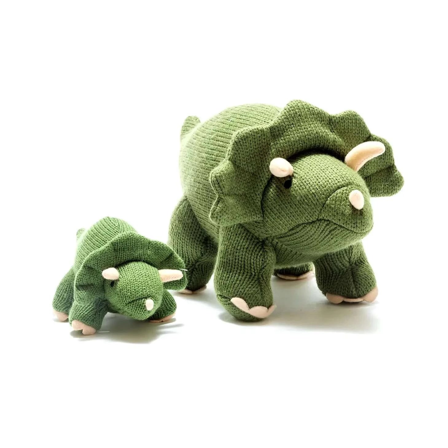 Dinosauro triceratopo Verde muschio - Hebi