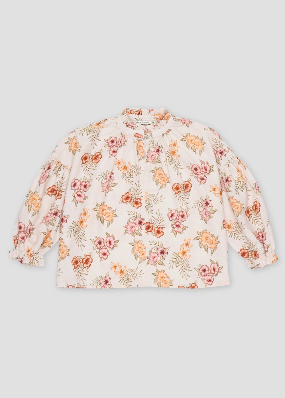 Camicia bambina a fiori