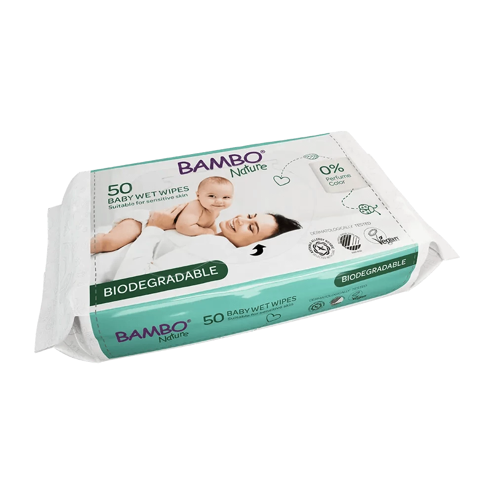 Salviette Bambo Natura Biodegradabili - Hebi