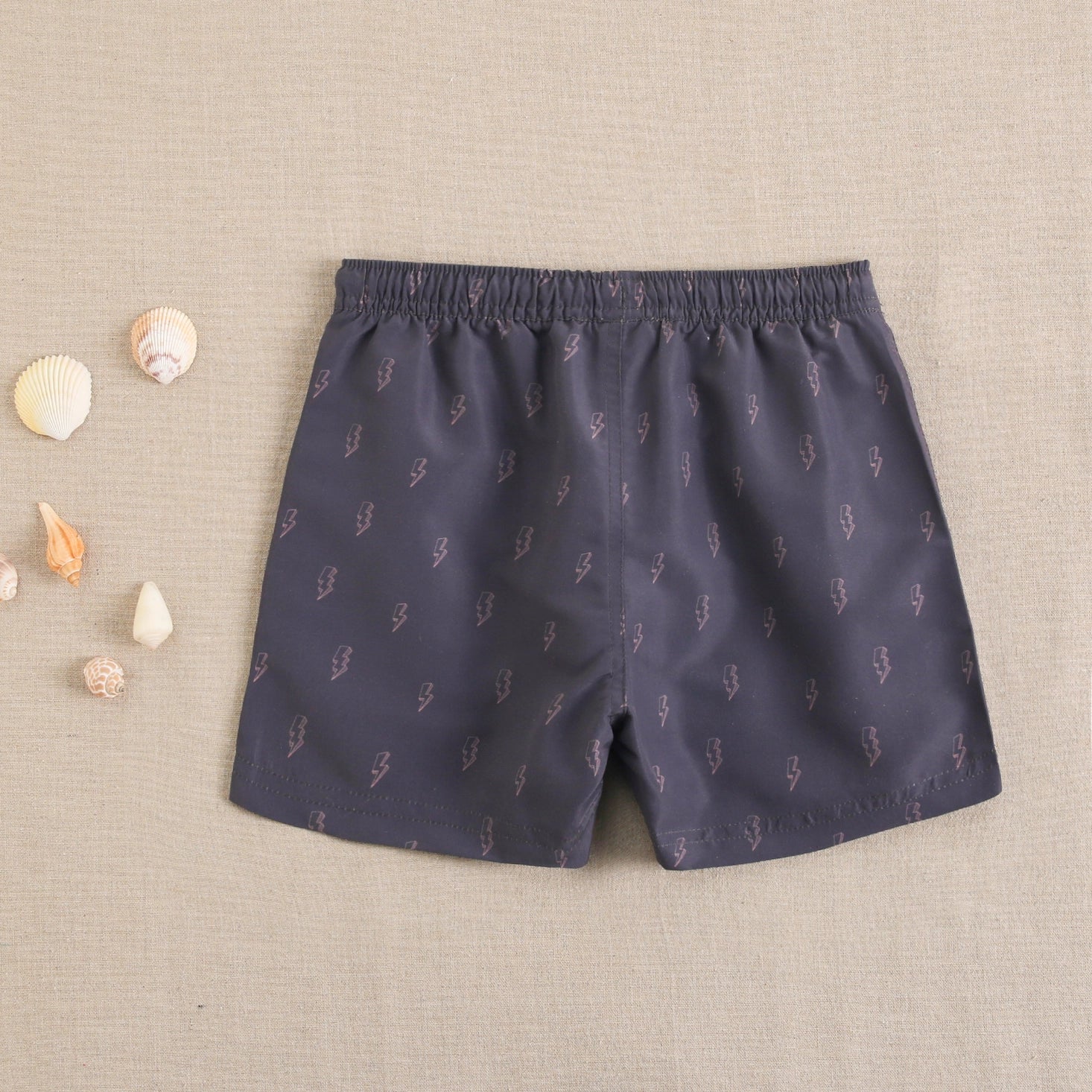 Rayon and drawstring children's swimsuit