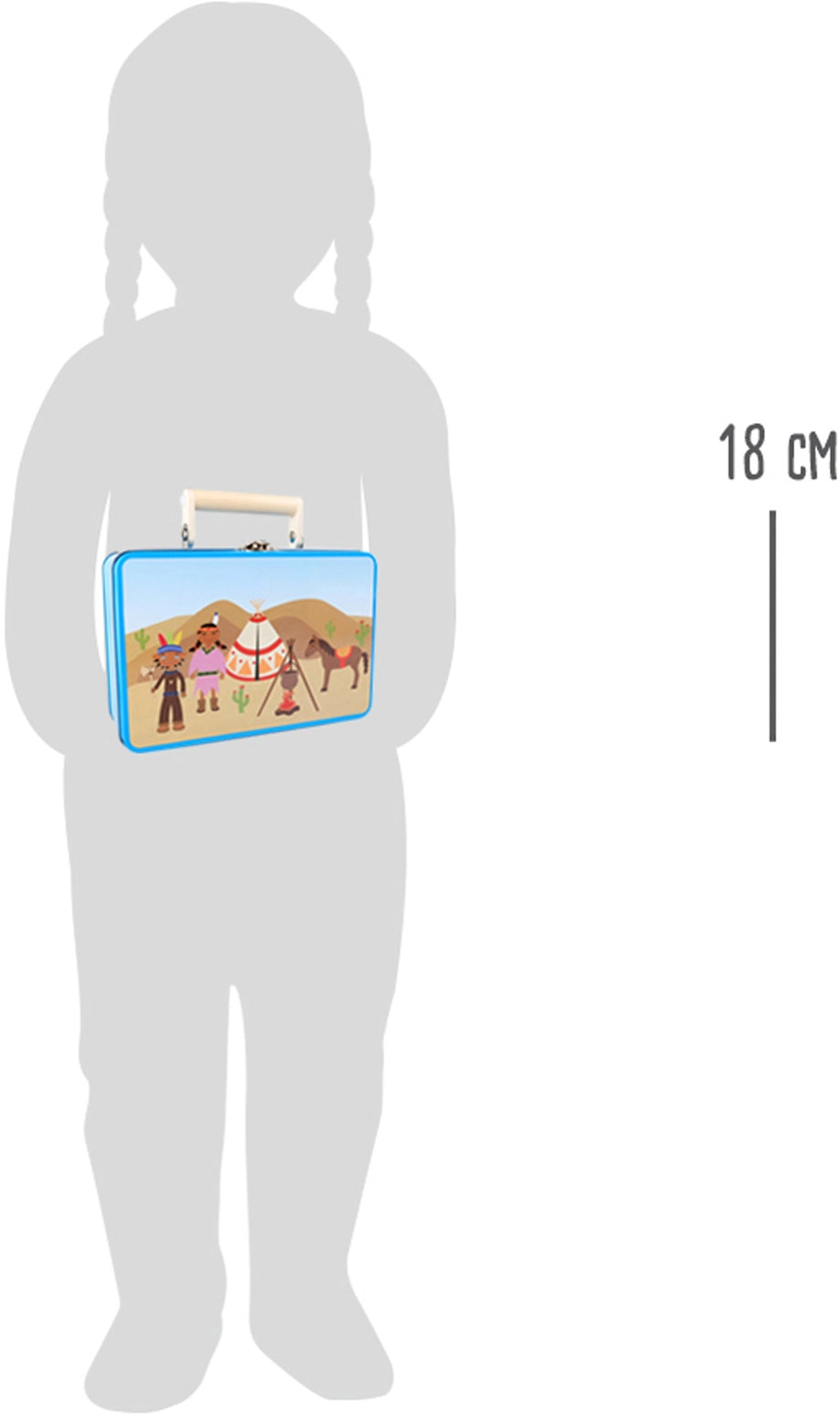 Valigetta bimbi set da indiani