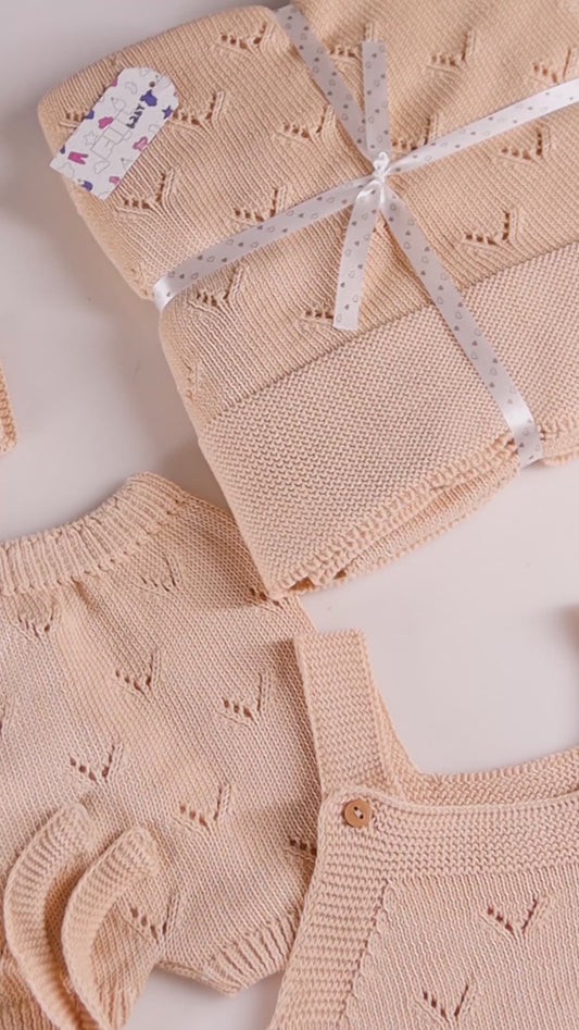 Set in maglia di cotone